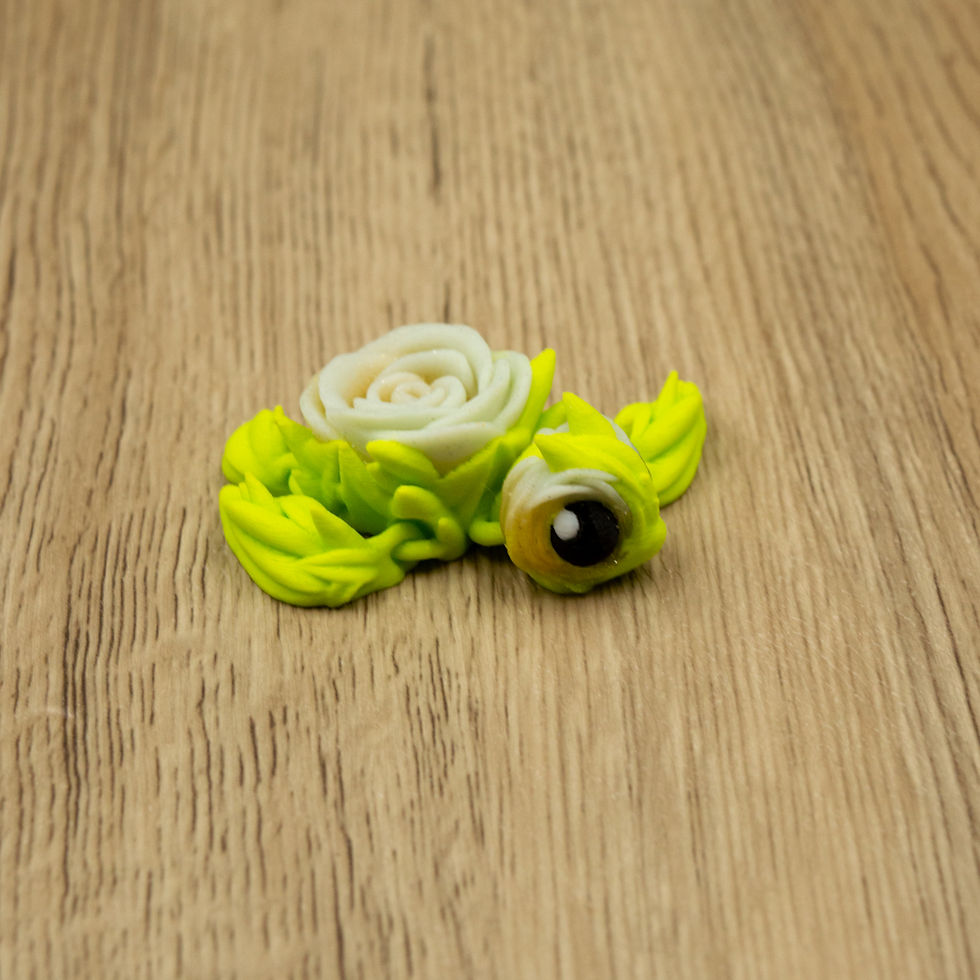 Thumbnail: Tiny Rose Turtles | 3D Printed Flexible Models with Rose Details
