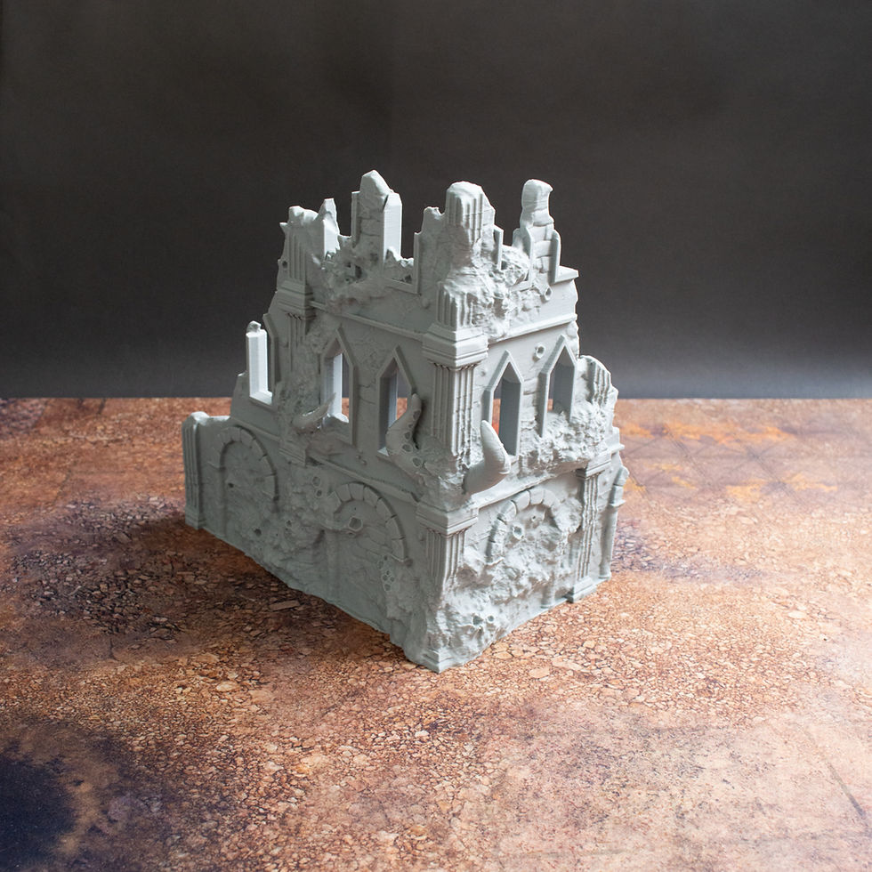 Thumbnail: Infected Ruins Terrain | Scenery / Terrain | 3D Printed | FDM PLA