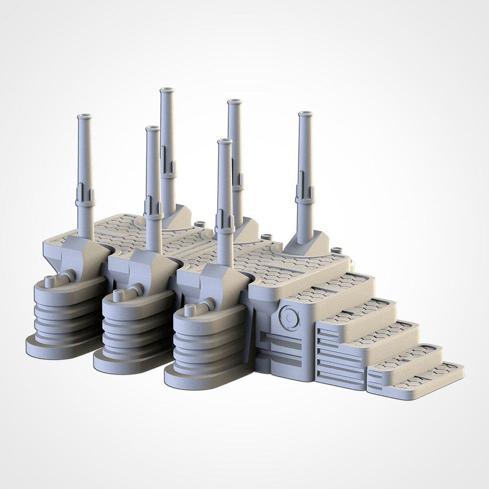 Thumbnail: Xenos Scenery Terrain (Set 3) | Scenery / Terrain | 3D Printed | FDM PLA