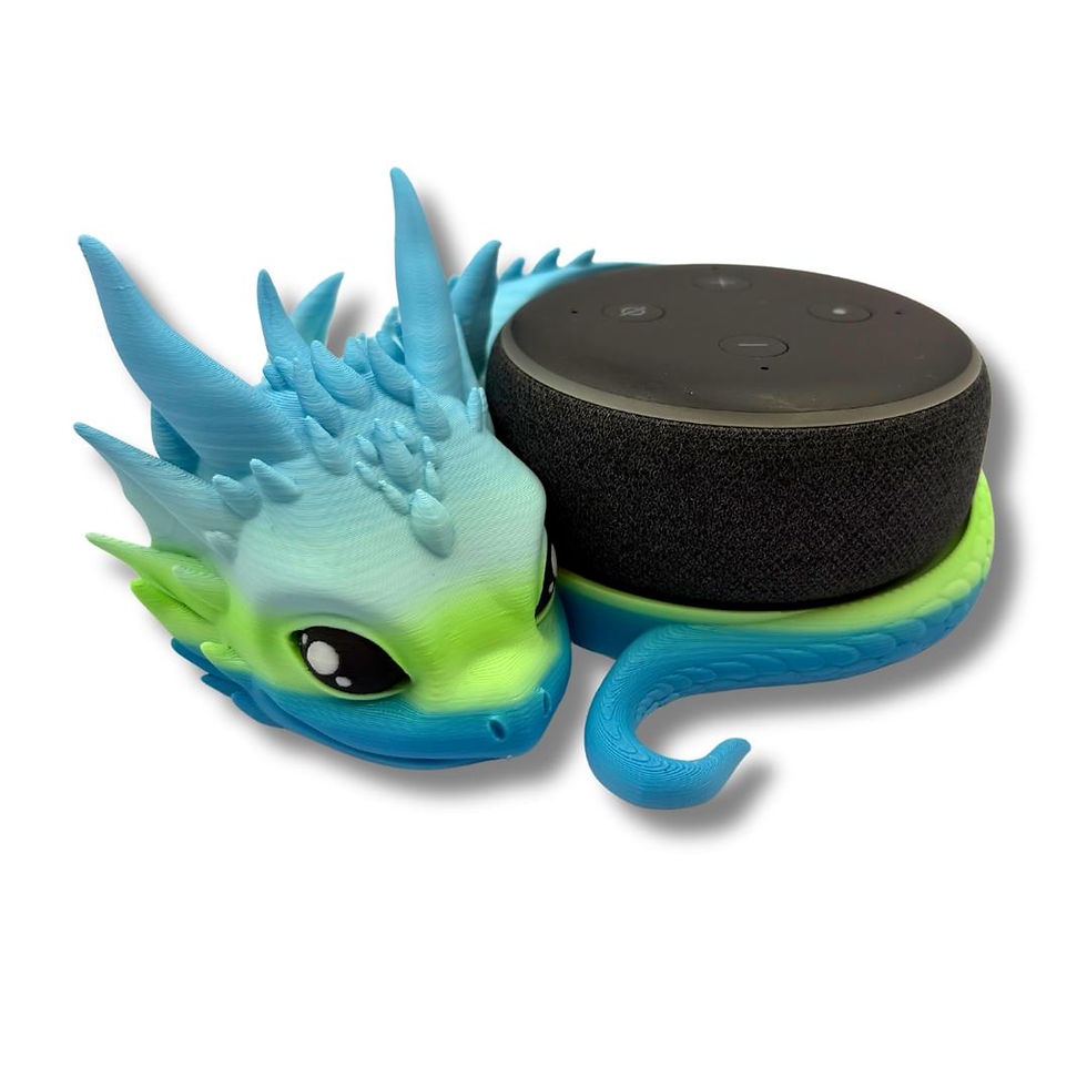 Thumbnail: Dragon Echo Dot Holder | 3D Printed Fantasy Alexa Stand for Echo Dot 3rd Gen |