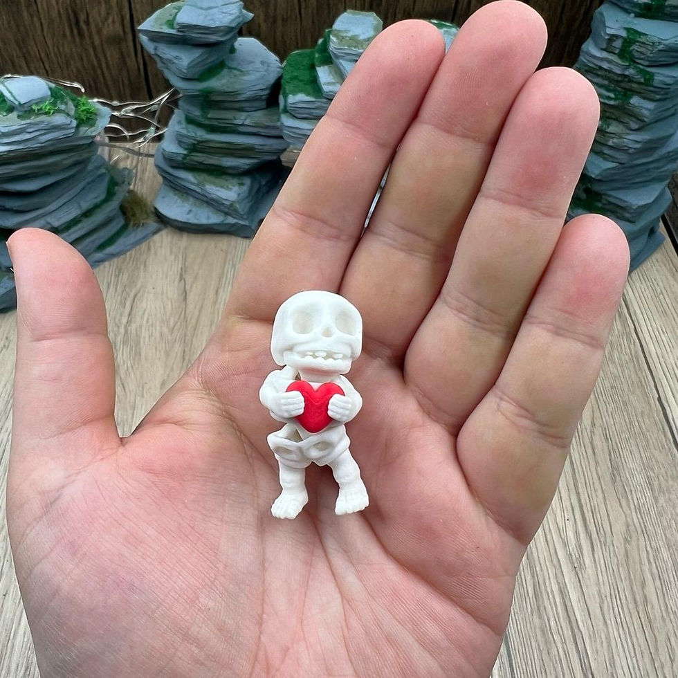 Thumbnail: Skeleton Keyring and Fidget Toy | High Quality 3D Printed Drop-Dead Gorgeous