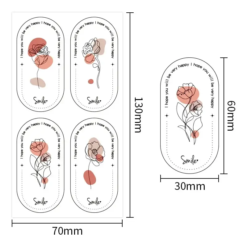 Thumbnail: 100pcs/wrap "Something Special for You" Stickers for Small Business Gift Box/Bag