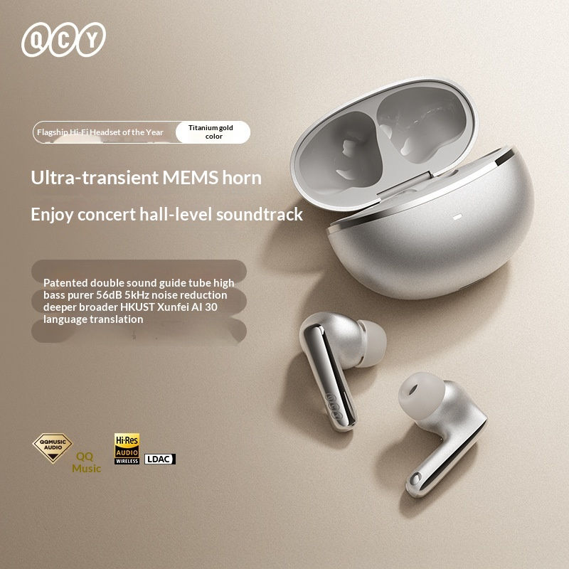 Thumbnail: QCY N70 Semi-In-Ear Active Noise Cancelling-56dB Adaptive for 5.0 Headphones Hi-