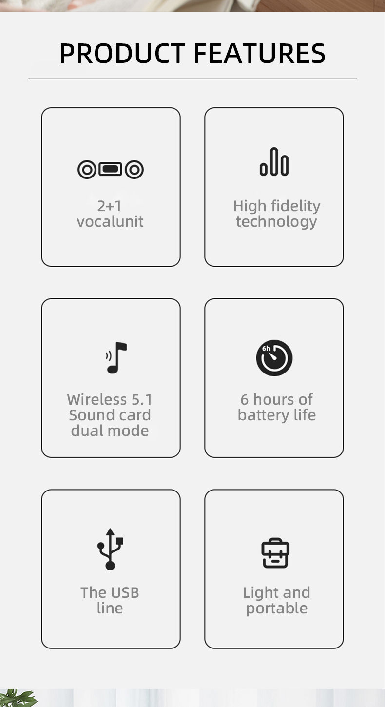 Thumbnail: Philips SPA510P Bluetooth Soundbar HiFi Noise Reduction Desktop Wired Speaker So