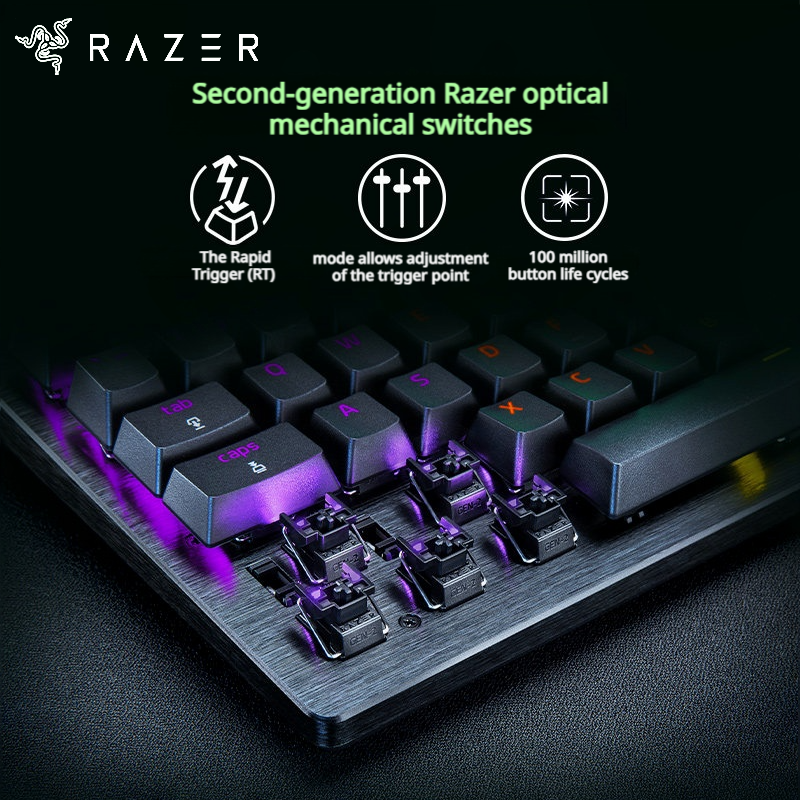 Thumbnail: Razer Huntsman V3 Pro TKL Wired Gaming Keyboard 87 Keys Analog Optical Gen2 8K R