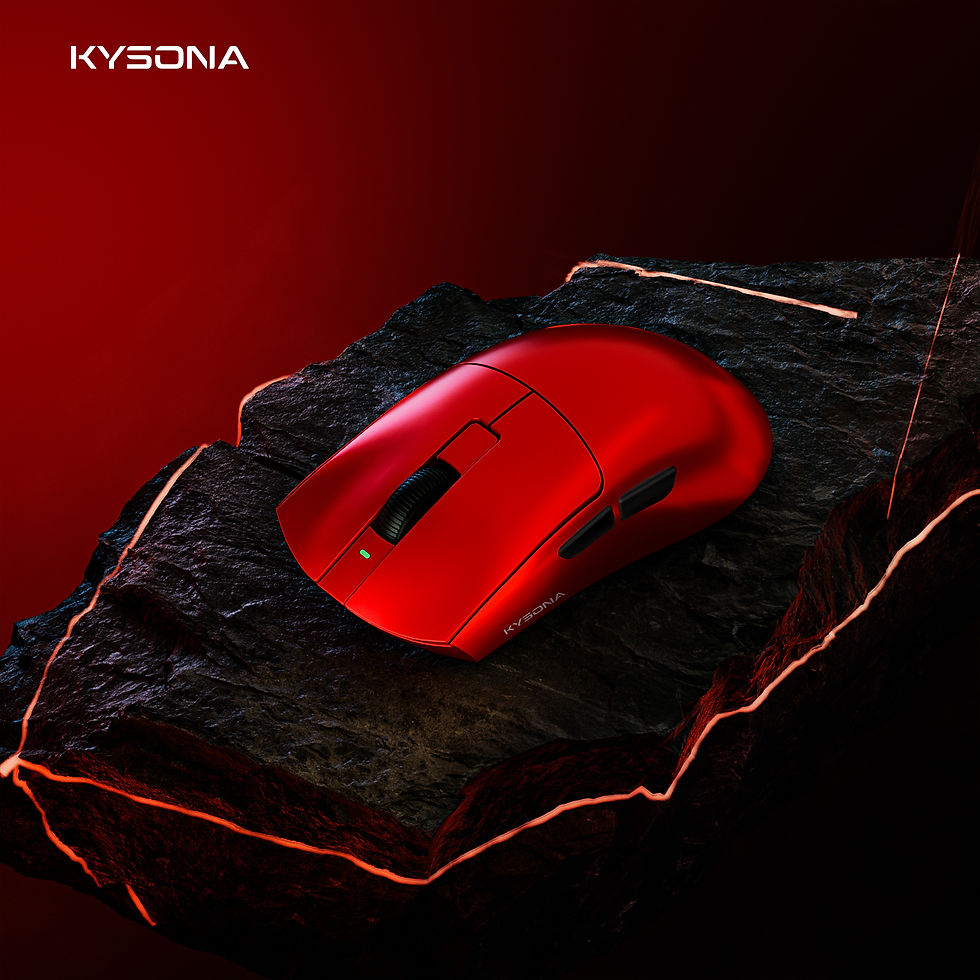 Thumbnail: KYSONA Jupiter Series Gaming Mouse  Wired Wireless Mice 8Khz PAW3950 Sensor  Blu