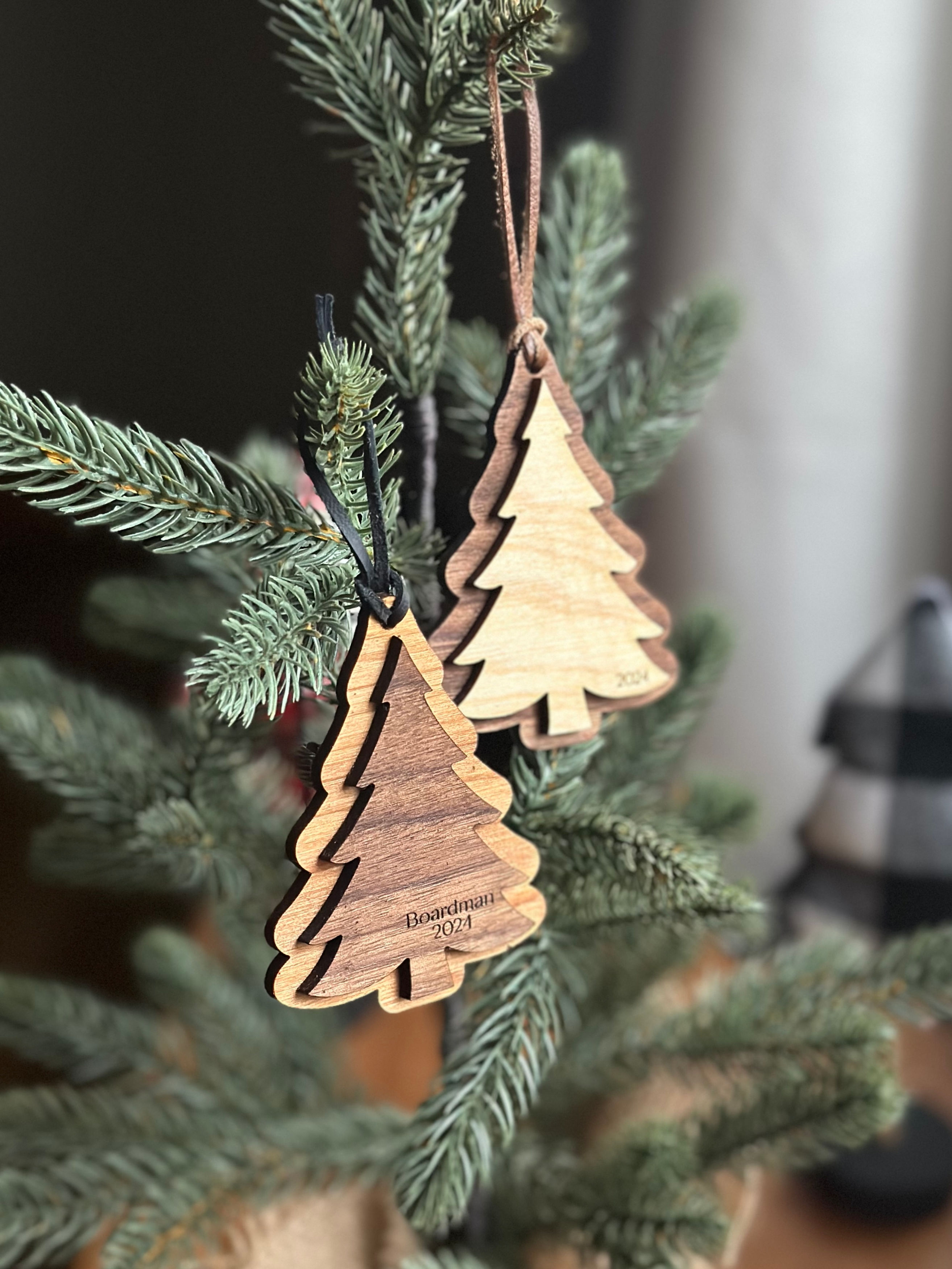 Layered Pine Ornament