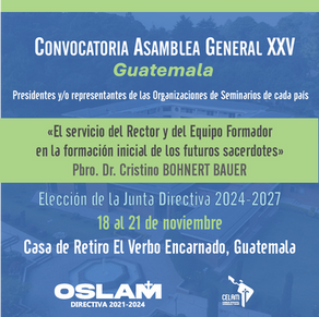 Convocatoria Asamblea General XXV