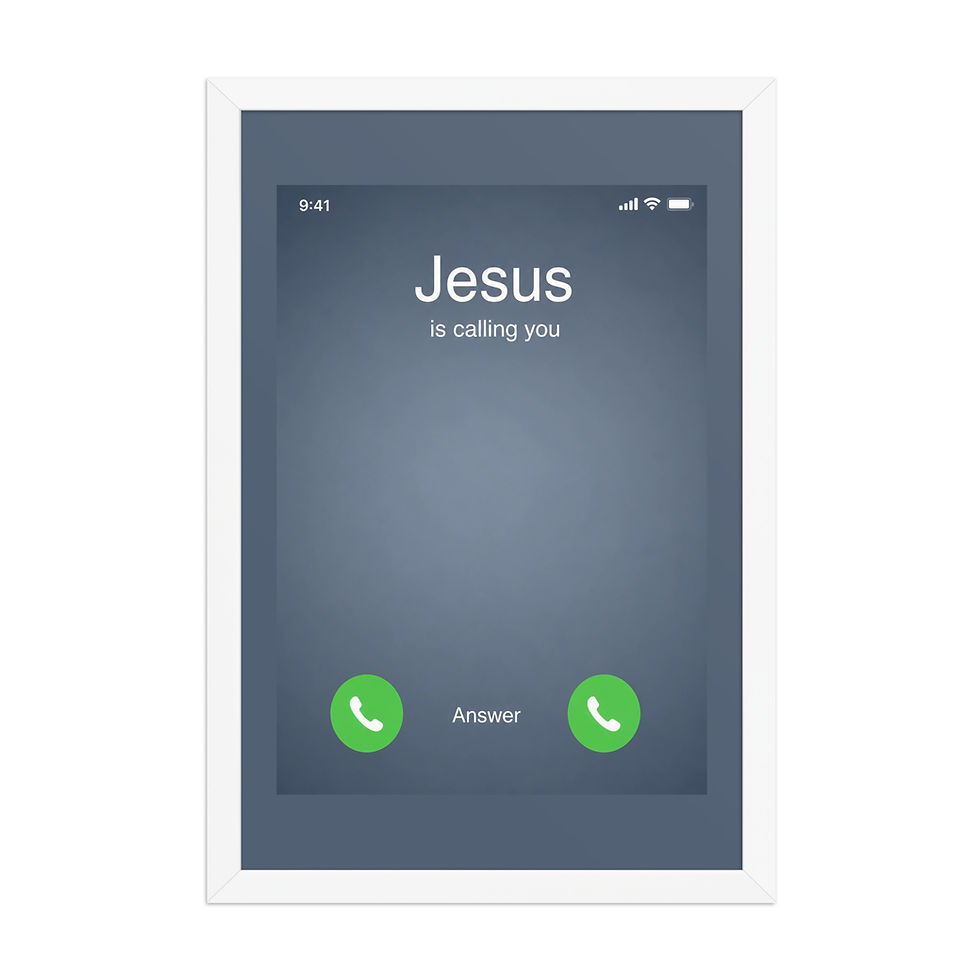 Thumbnail: JESUS is Calling - Framed poster