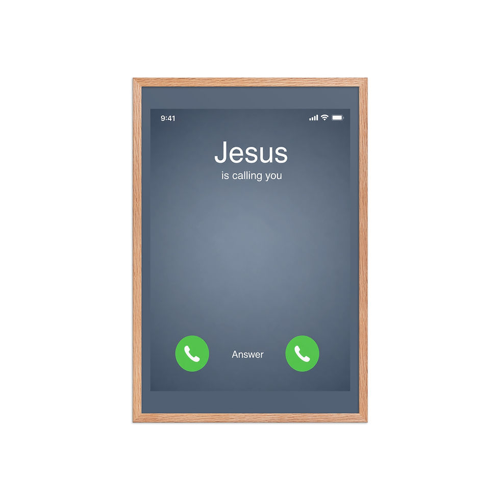 Thumbnail: JESUS is Calling - Framed poster