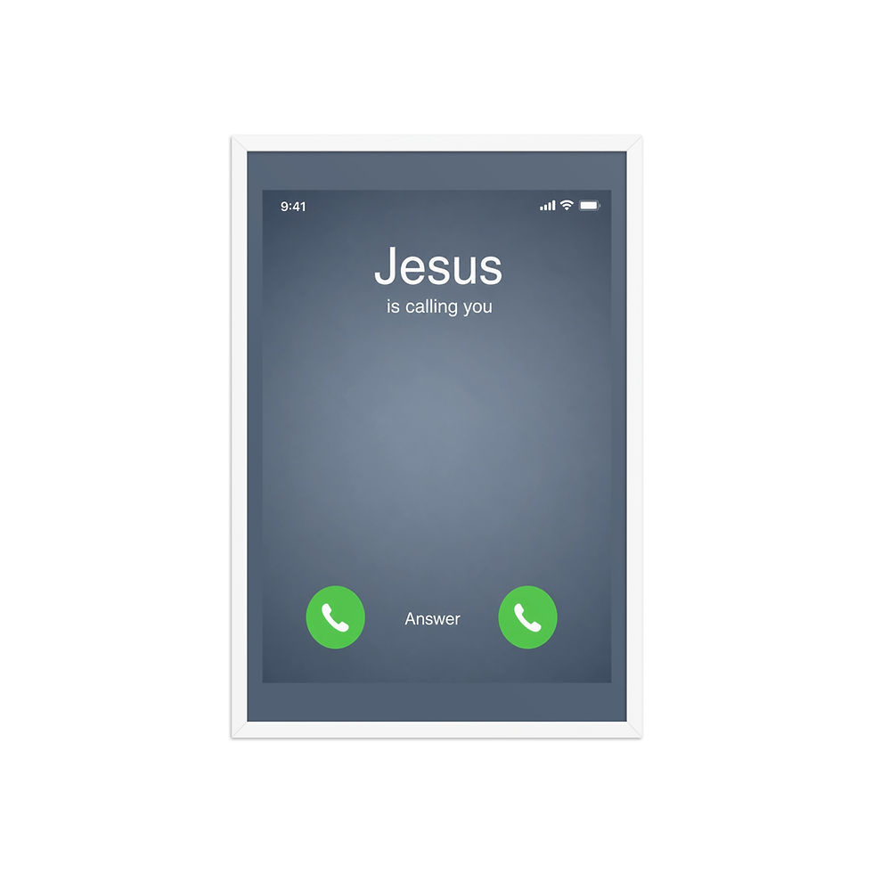 Thumbnail: JESUS is Calling - Framed poster