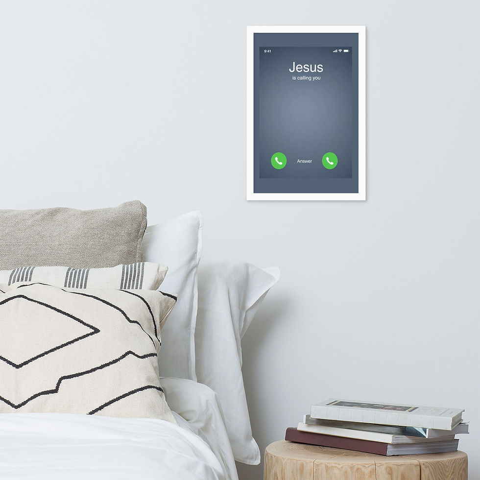 Thumbnail: JESUS is Calling - Framed poster