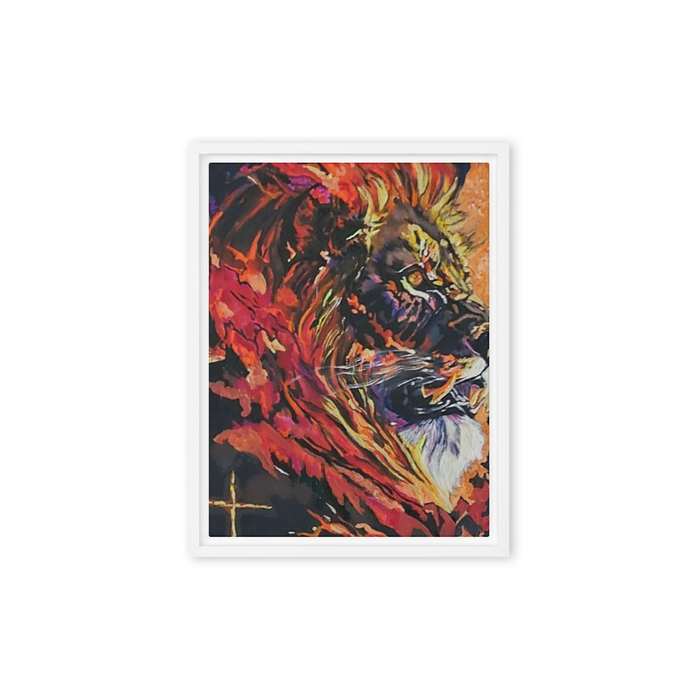 Thumbnail: Lion of Judah - Framed Canvas