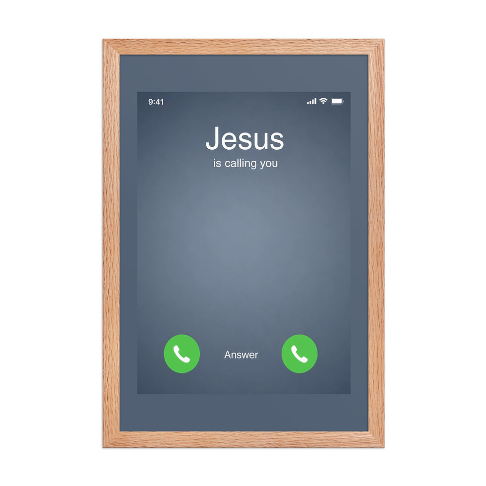 Thumbnail: JESUS is Calling - Framed poster