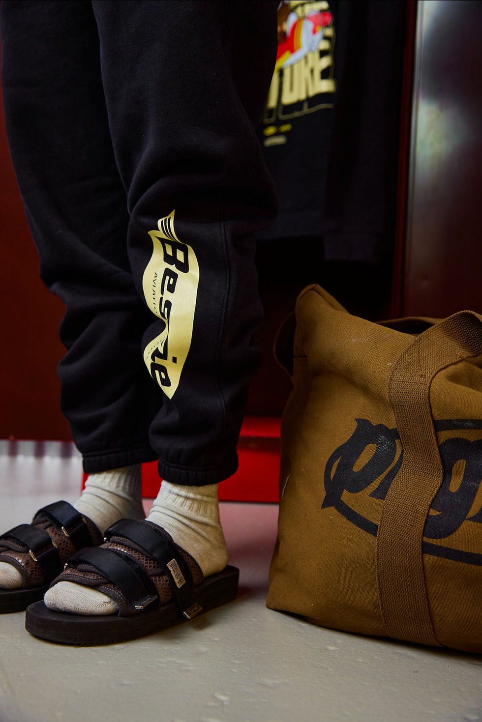 Thumbnail: "Bessie Aviation School" - Pilot Pepper Sweatpants (Black)