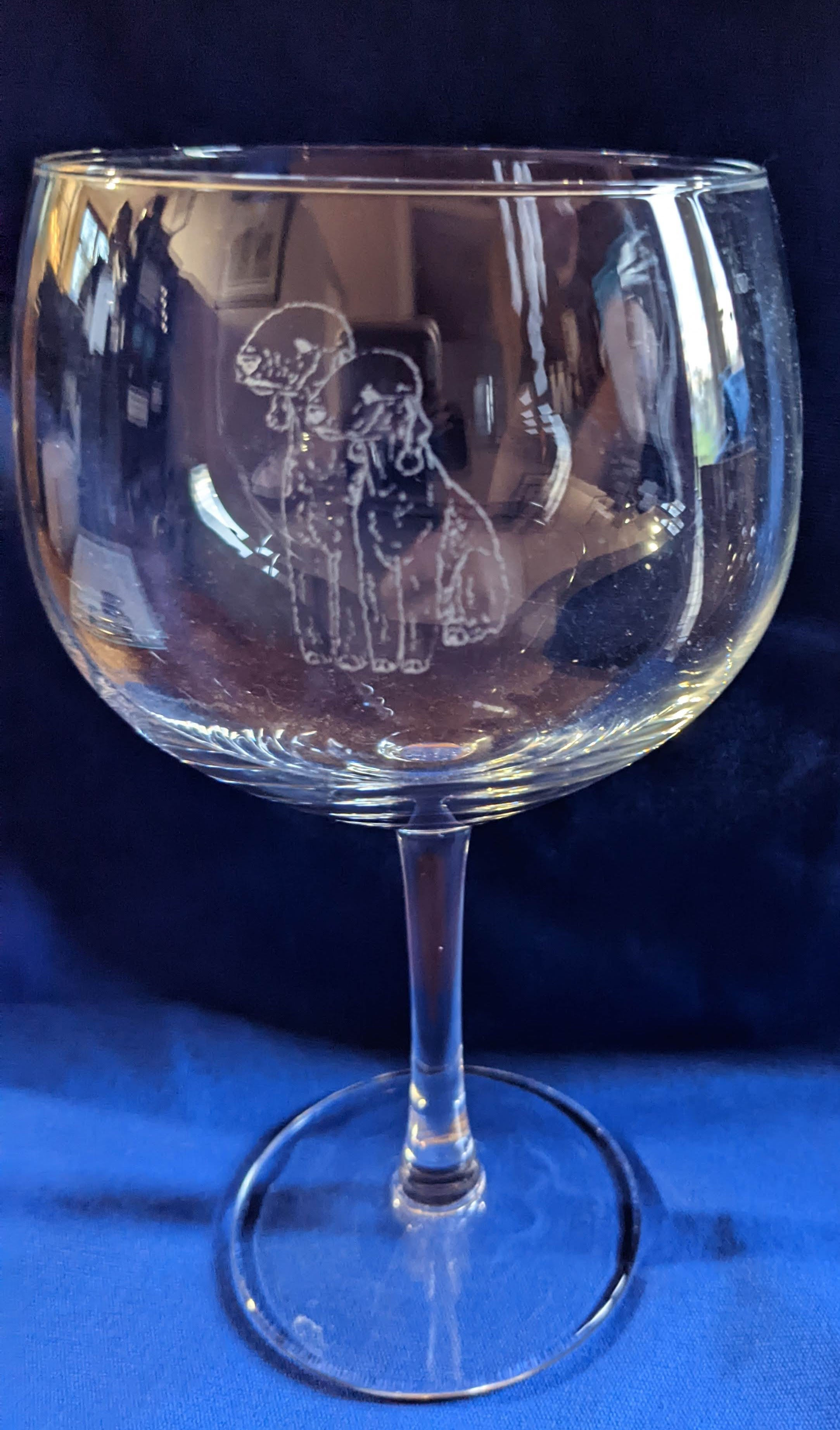 Engraved Gin Glass