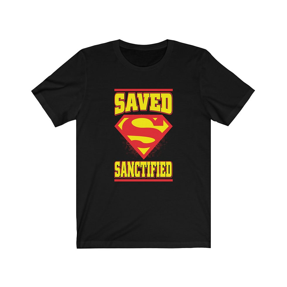 Curvy Girl Saved & Sanctified Tee