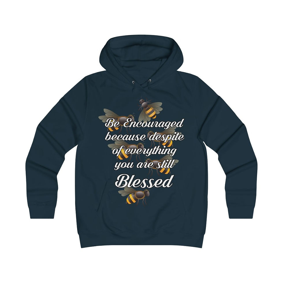 Bee Encouraged Girlie Hoodie