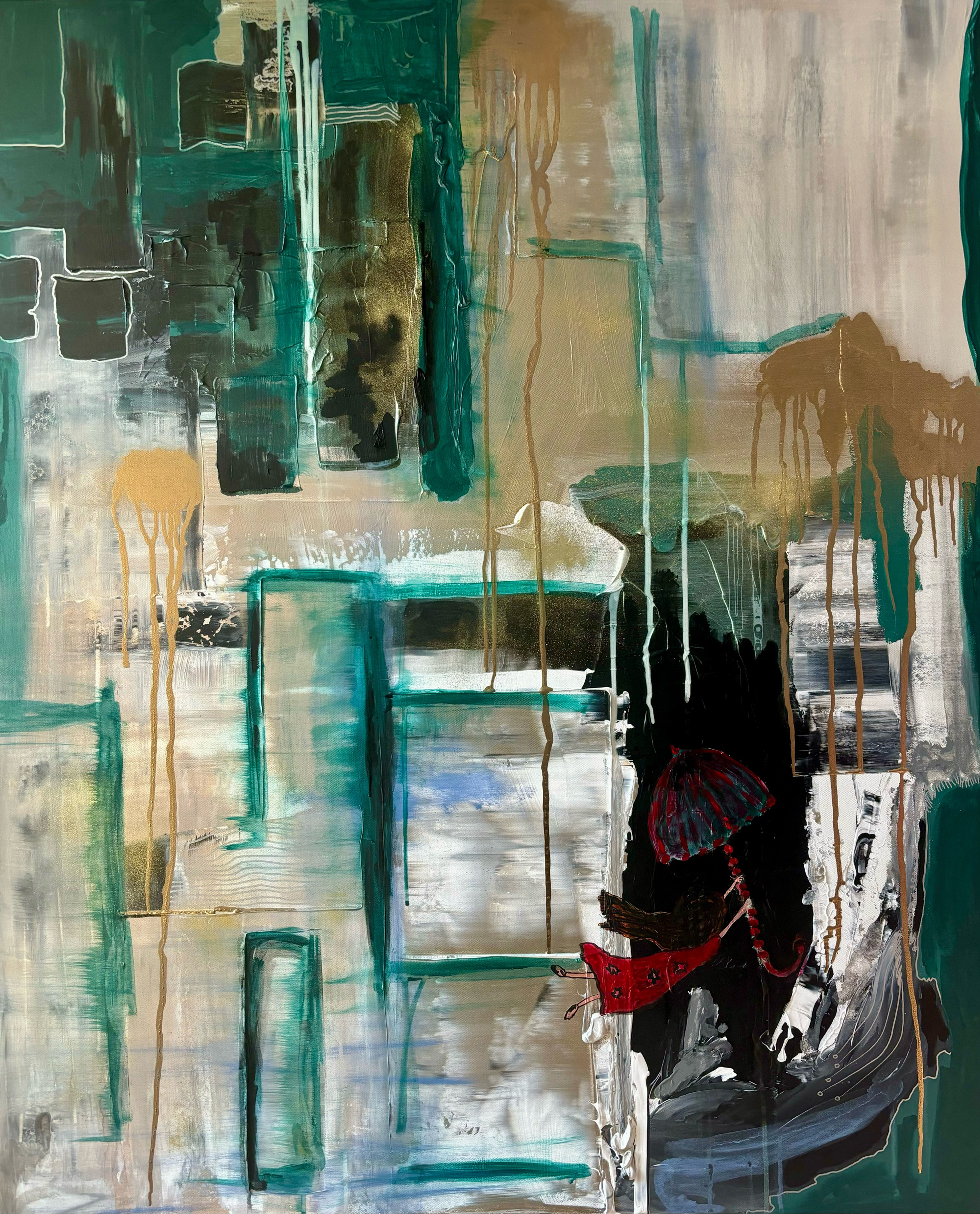 Holčička s deštníkem