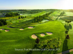 Arial view of Fox Meadow's Golf Course