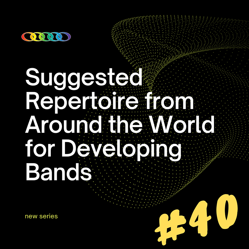 #40 Suggested Repertoire from Around the World for Developing Bands