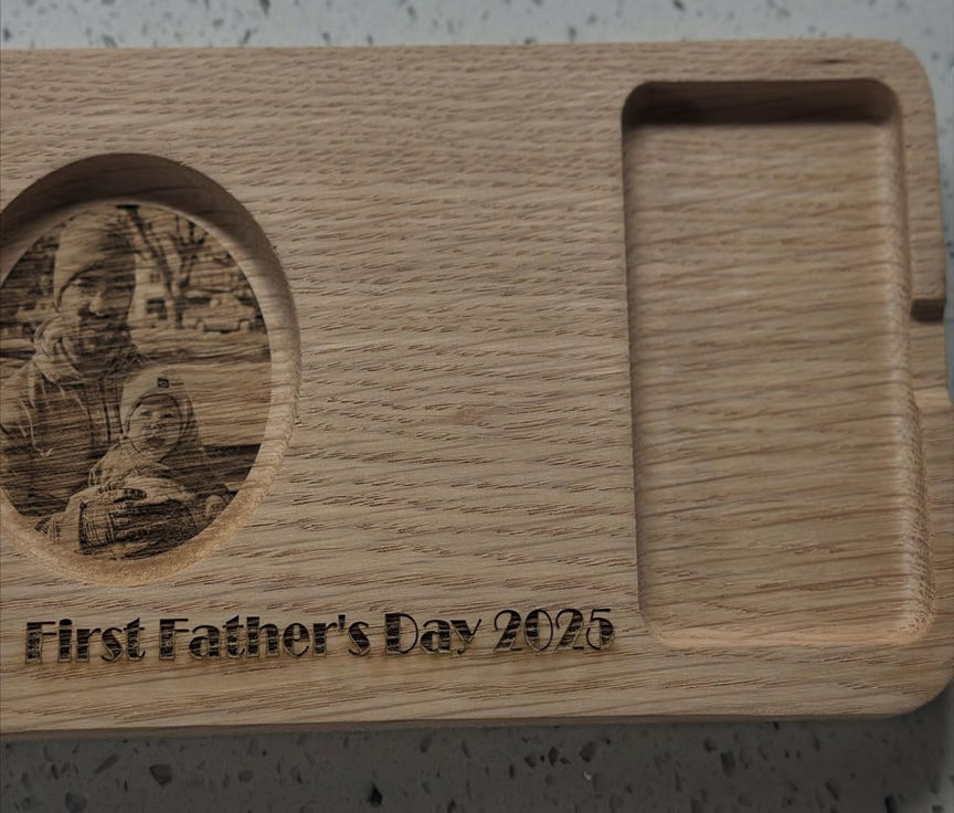 Custom Whiskey & Ashtray Board Combo
- First Father's Day Edition