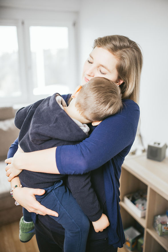 Tamara Wellnitz und Kind