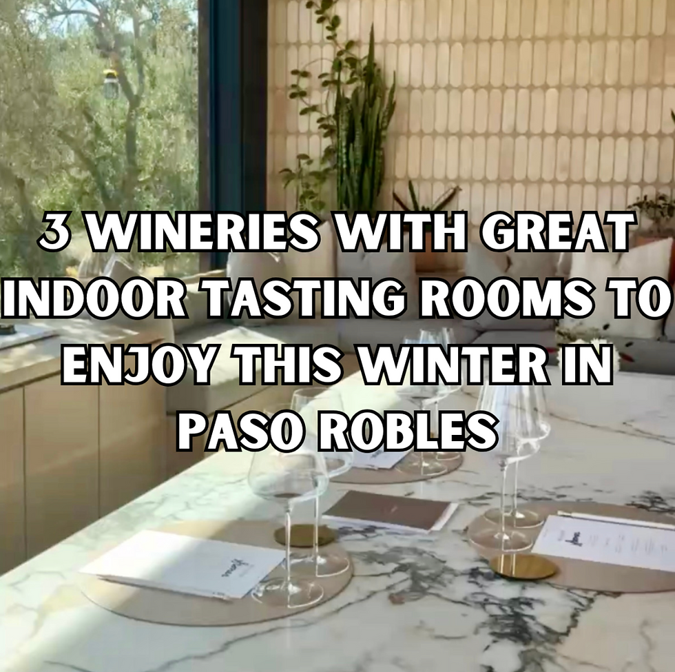 3 Wineries with Great Indoor Tasting Rooms to Enjoy This Winter in Paso Robles