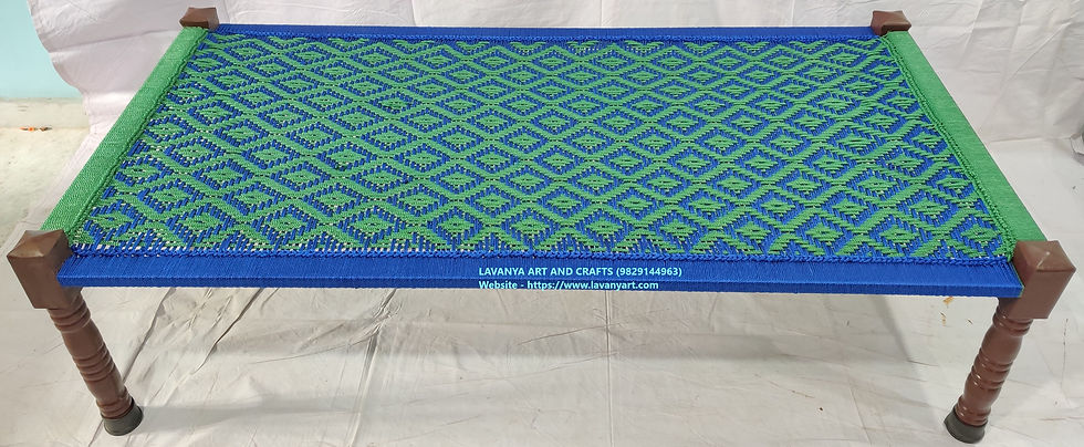 Thumbnail: BLUE GREEN METAL CHARPAI FOR HOTEL,RESTAURANT, DHABA AND HOME