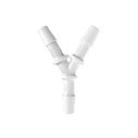 Y A 2 VOIES SYMETRIQUE 3x BARB POUR TUBE ØI 6.4mm - PP ANIMAL-FREE