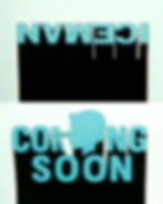 Drake Iceman Coming Soon teaser graphic with Pinocchio silhouette nose forming letter I, blue and black colourway