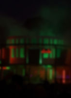 DnB Allstars event stage with green and red lighting, connected to the Facile release by MNEEMO Yaroslav Gorovoy, FLASH Anton Ditiashov and E4TEEN Christian Tooth