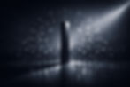 Monolith with glowing network over dark city