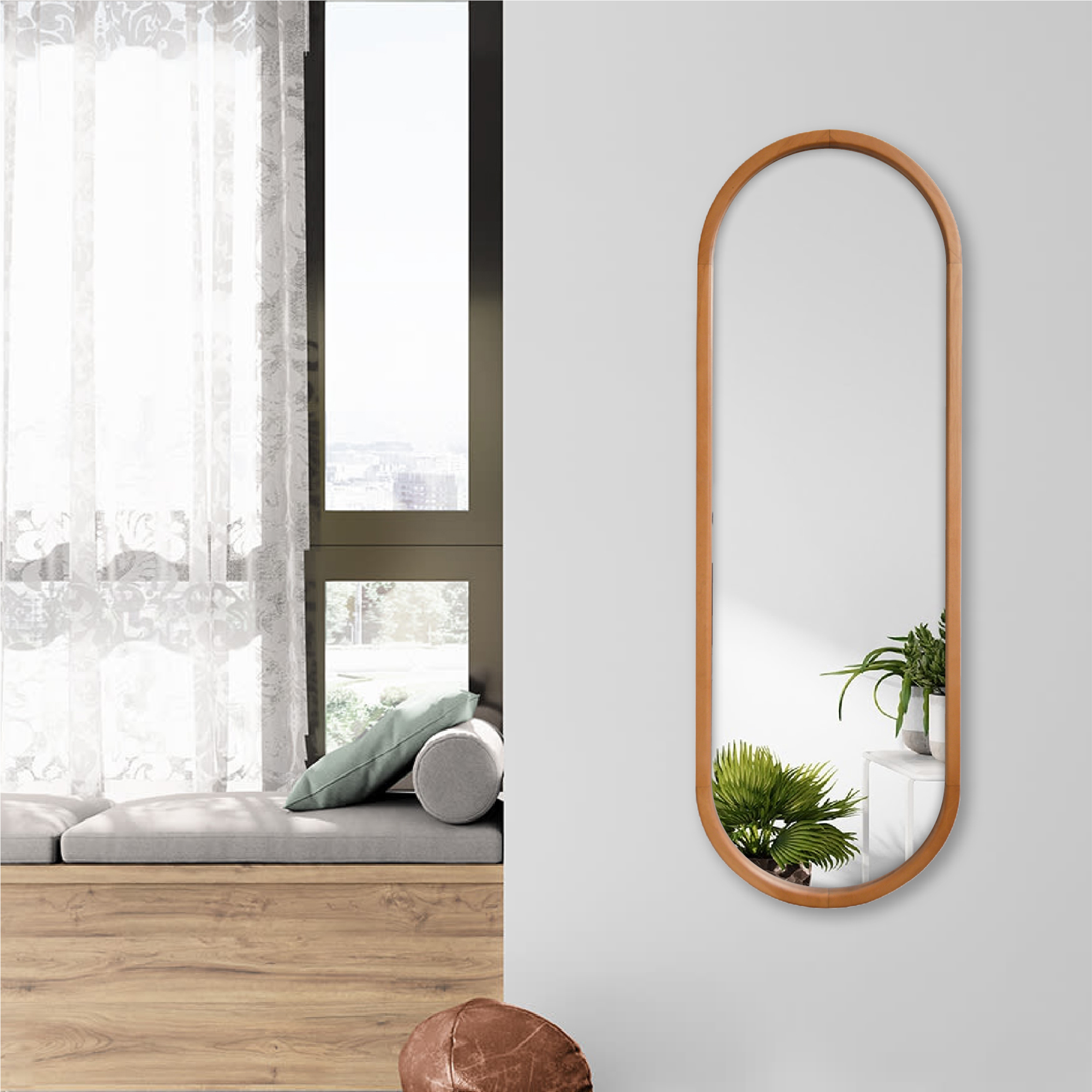 Espejo de Pared Semioval