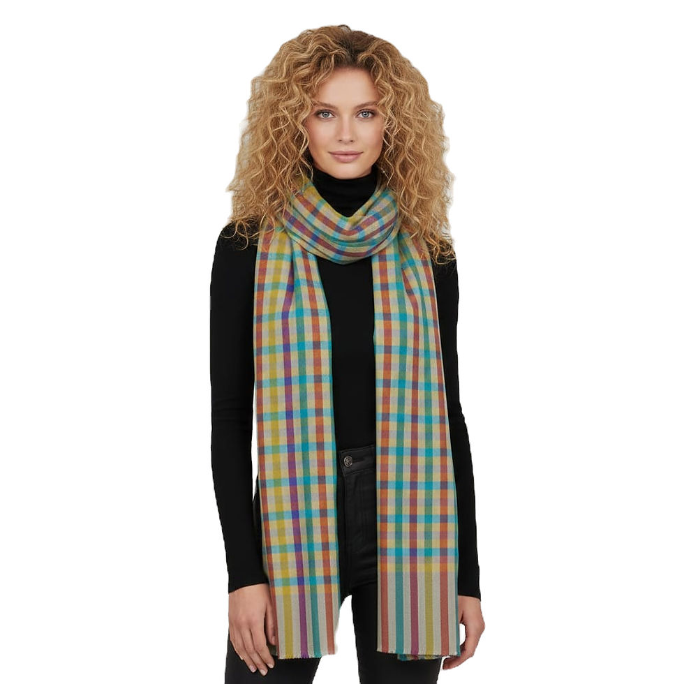 Premium HODOberry garden tones plaid pashmina scarf,foulard