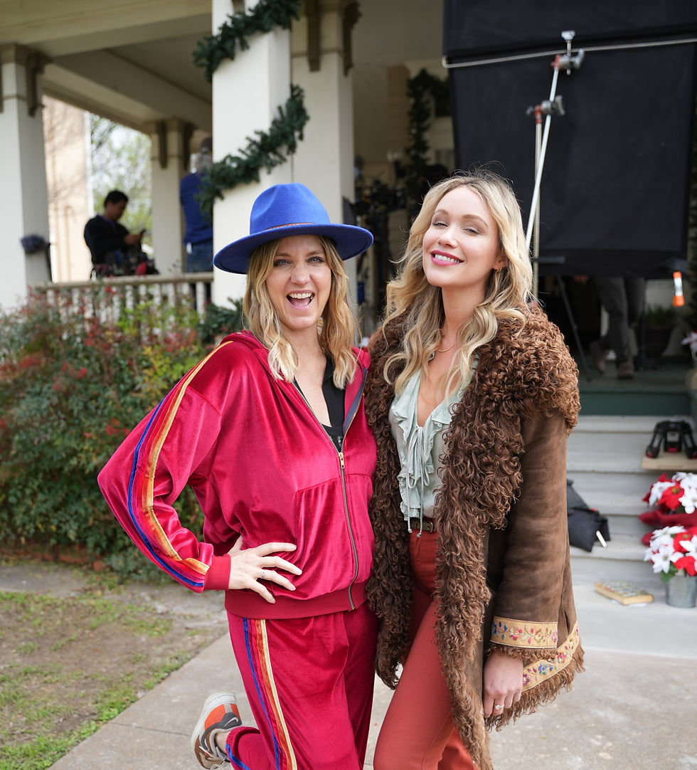 Julia Barnett with Katrina Bowden