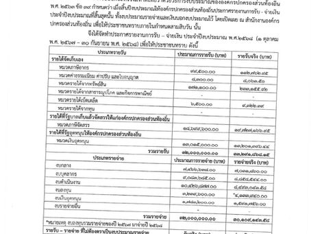 🎏เรื่อง รายงานรับ - จ่ายเงิน ประจำปีงบประมาณ พ.ศ.2568🎏