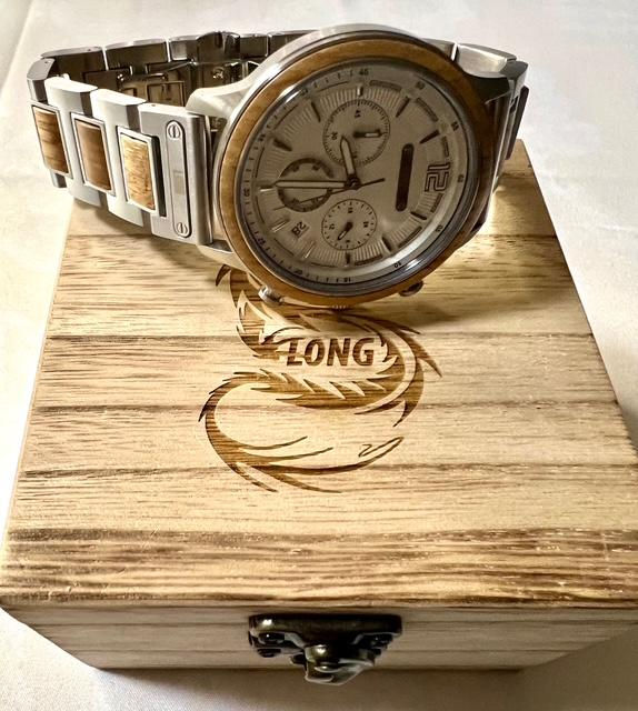 Thumbnail: Silver Wood Harmont (AL187-3) TimePiece