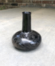 Flat traditional snake bottle 