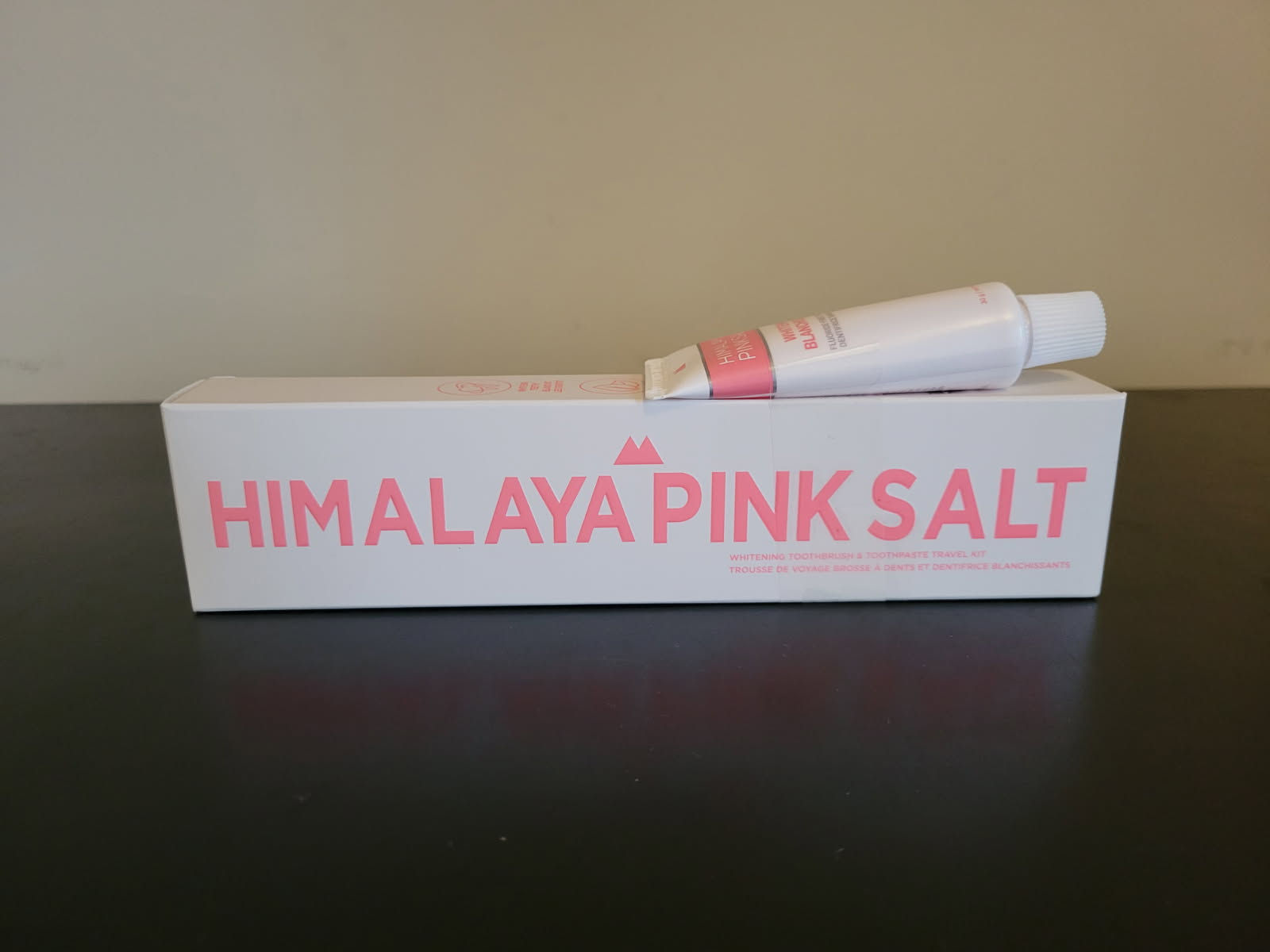 Himalaya Pink Salt toothpaste with Toothbrush