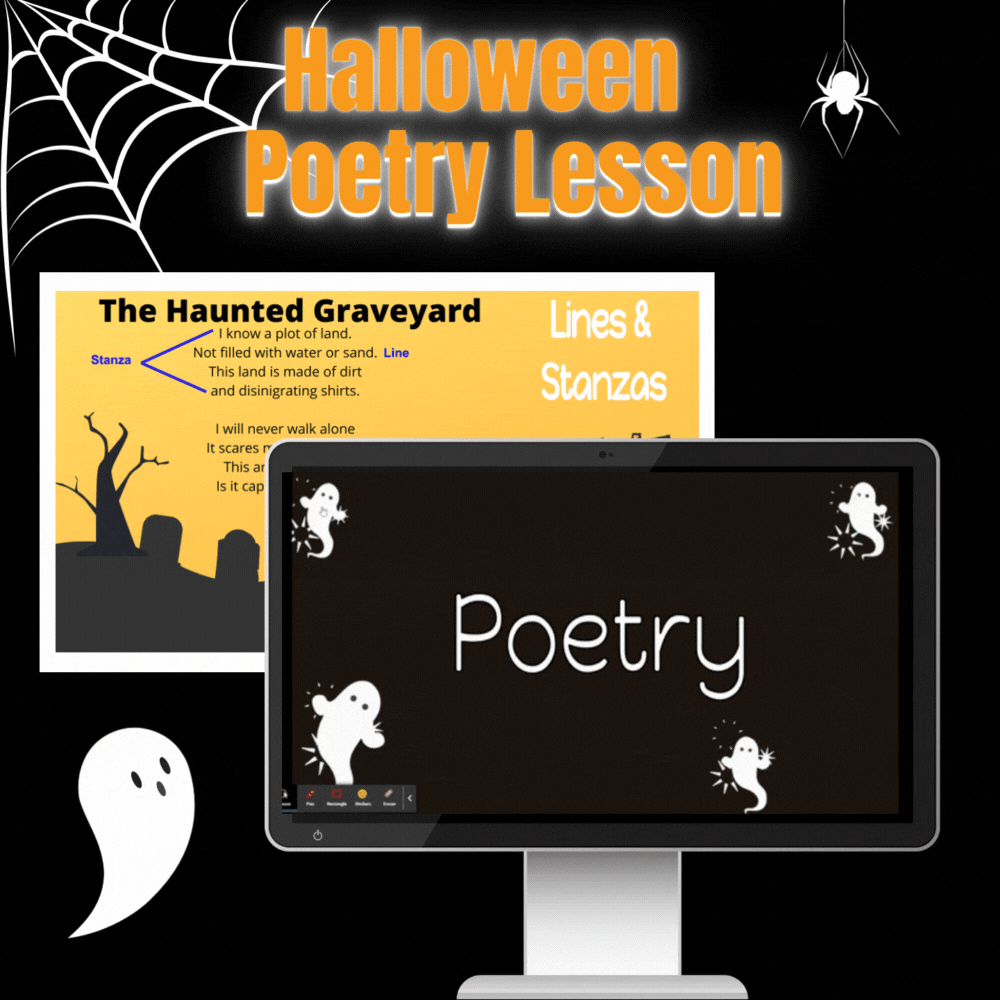 Halloween Themed Poetry Lesson and Activities