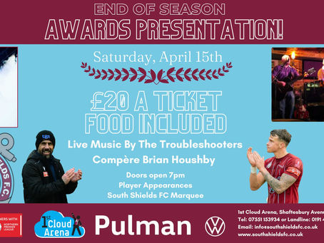 Presentation night to take place on April 15th