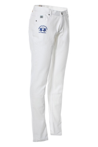 La Martina - Men's Polo White Jeans 