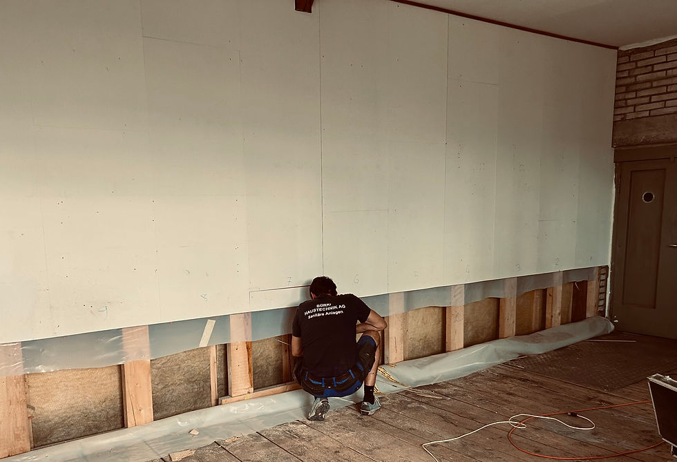 Bauarbeit im Imflow Studio