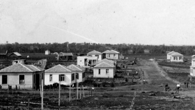 First buildings of Borochov neighborhood 1922-1923 Givatayim