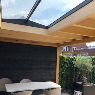 Overkapping met inpandige (bestaande) schuur