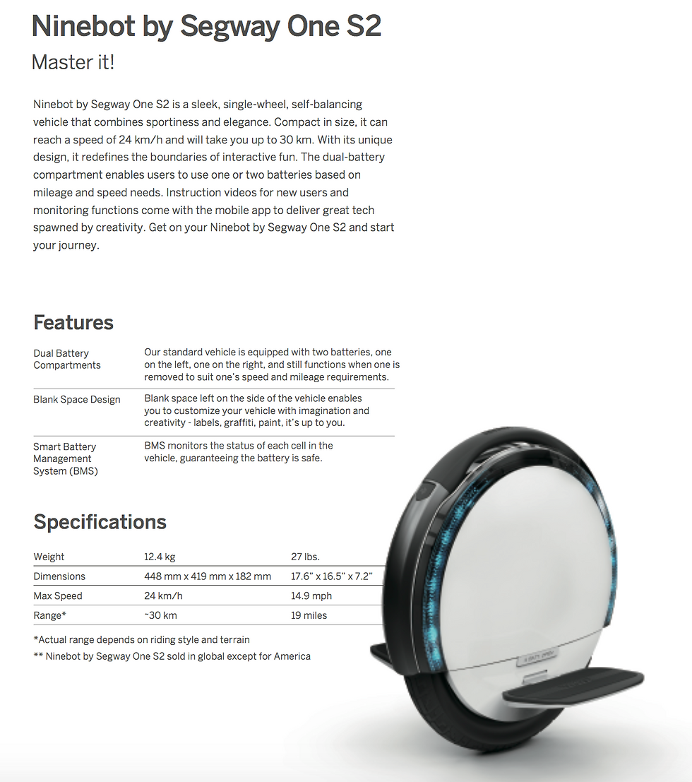 Thumbnail: Ninebot One S2 by Segway