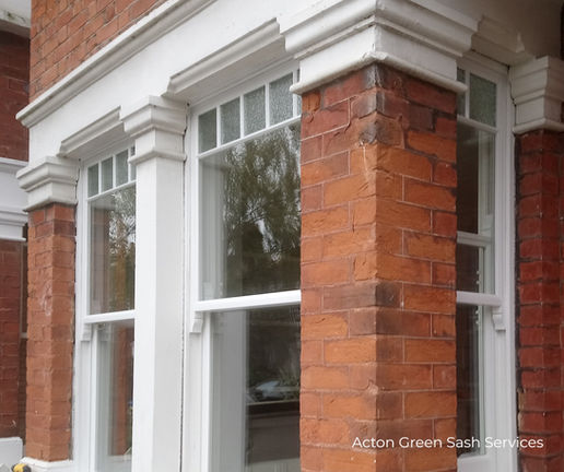 Traditional timber sash windows fitted to a heritage Edwardian home in Richmond.