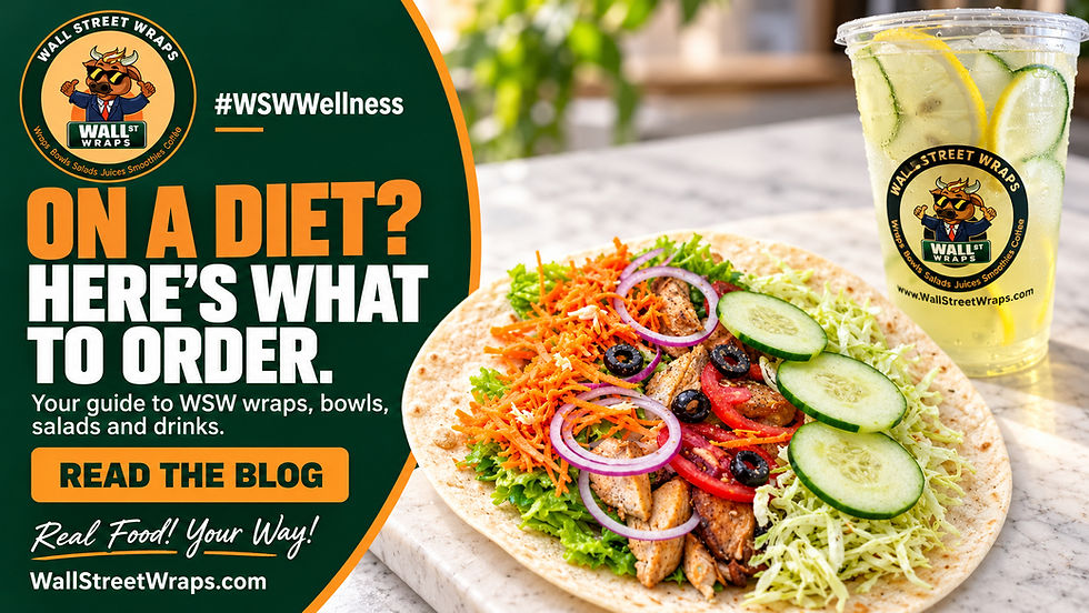 Wall Street Wraps Menu Items