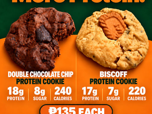 Low Guilt Desserts in Pampanga: Protein Cookies at Wall Street Wraps